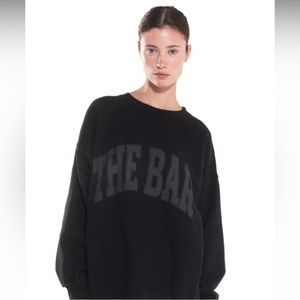 ✨NEW black The Bar Varisty sweater XL